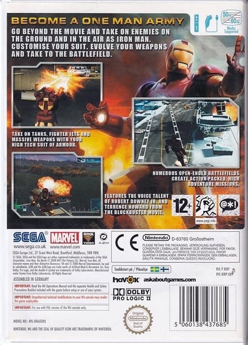 Ironman - Nintendo Wii (B Grade) (Genbrug)
